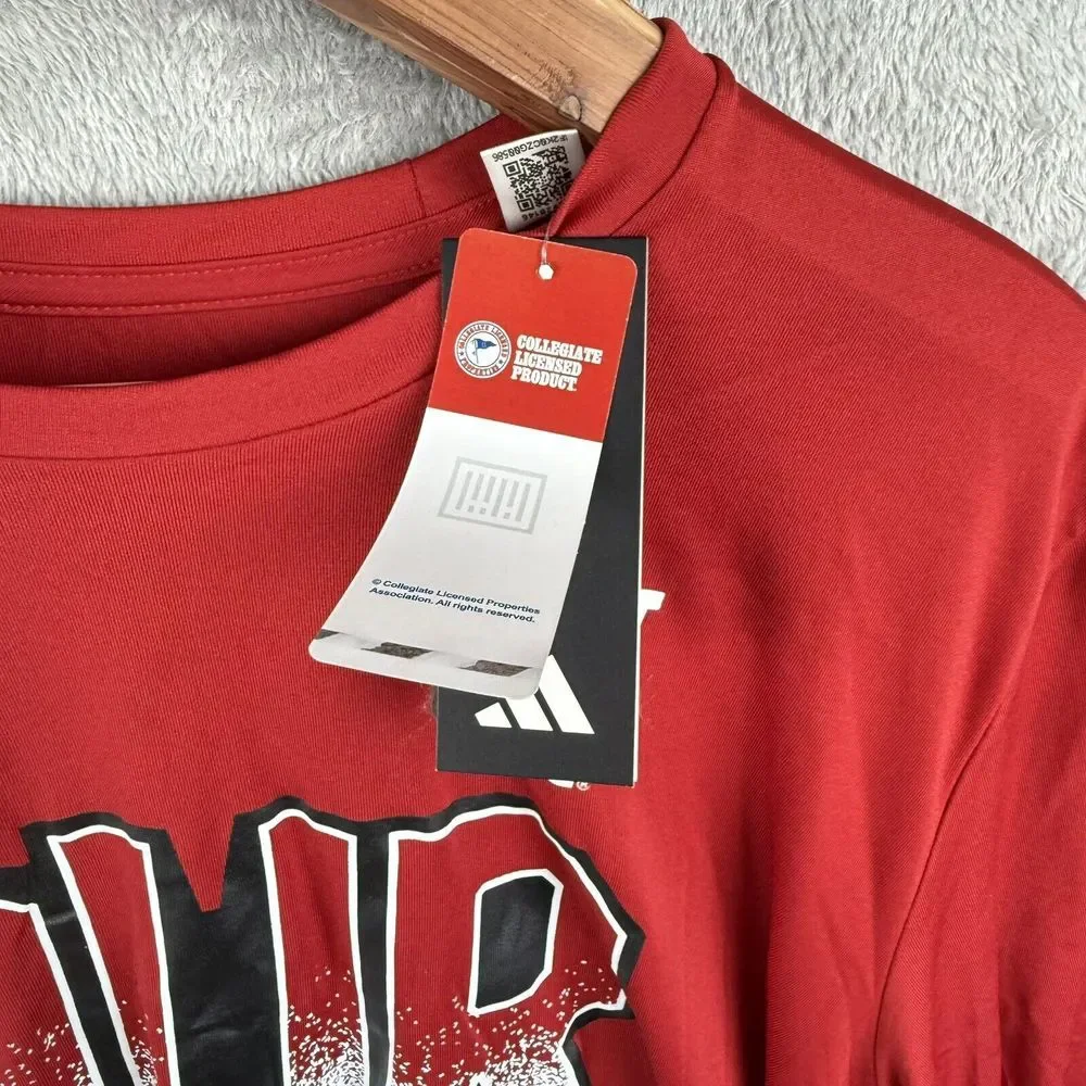 Indiana Hoosiers Basketball Adidas Mens‎ 2XL Red Shooting Shirt NCAA College NWT
